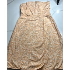 Vineyard Vines By Shep And Ian Dress Size 2 Seashell Pattern Strapless Cotton